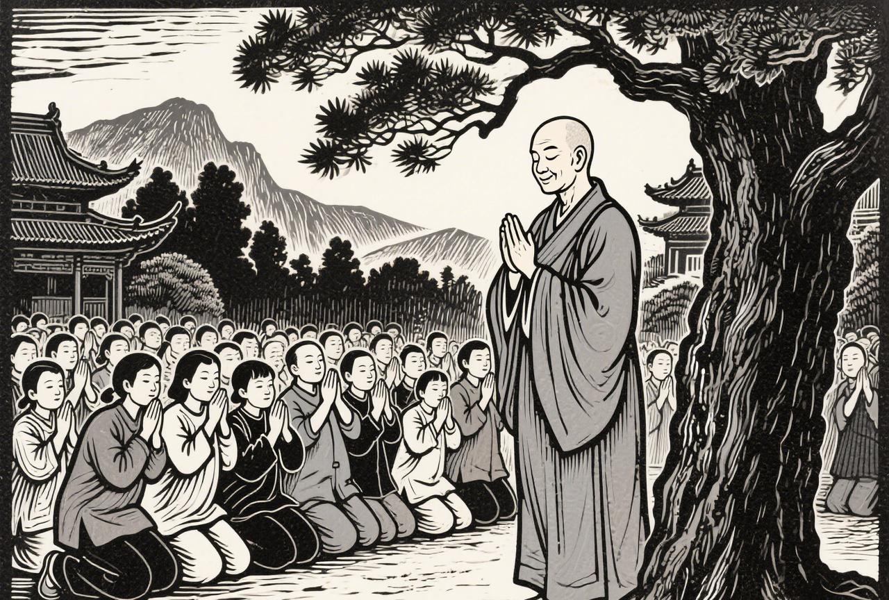 小僧：师父，请为我开解？
禅师：谁束缚了你？
小僧：无人！
禅师：既然无人，何用