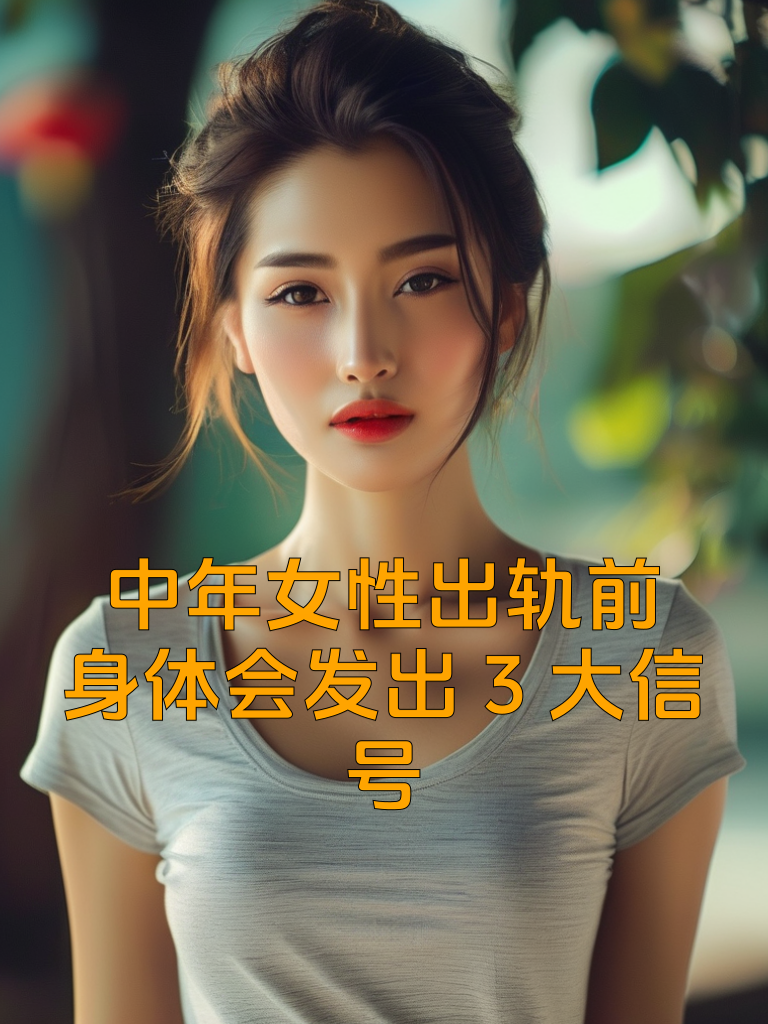 中年女性出轨前，身体会发出3大信号