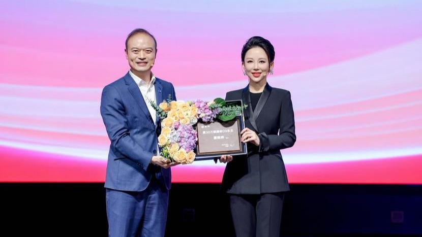 腾势之夜暨第30万辆D9交付“九球天后”潘晓婷成为新“势友”