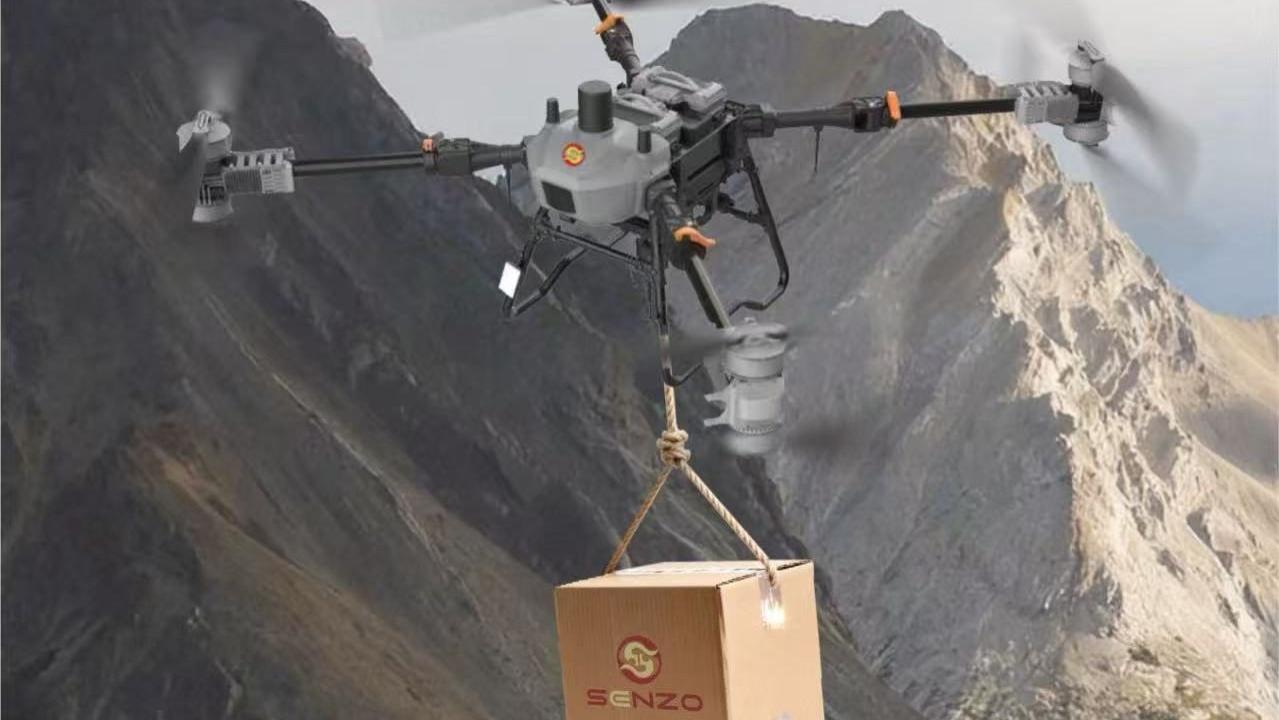 SENZO吊运无人机解决重载难题，提升效率、安全与经济性