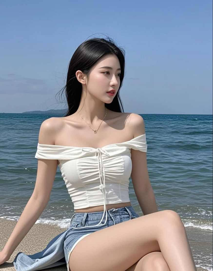 你说你喜欢我笑起来的样子，所以即使你不在，我也努力笑着面对这片海