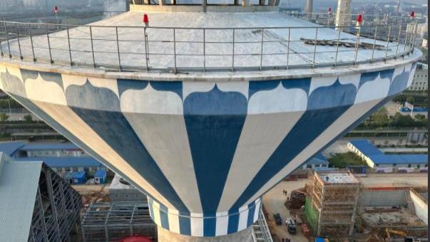 倒锥壳水塔防腐项目圆满竣工 保障储水系统安全运行