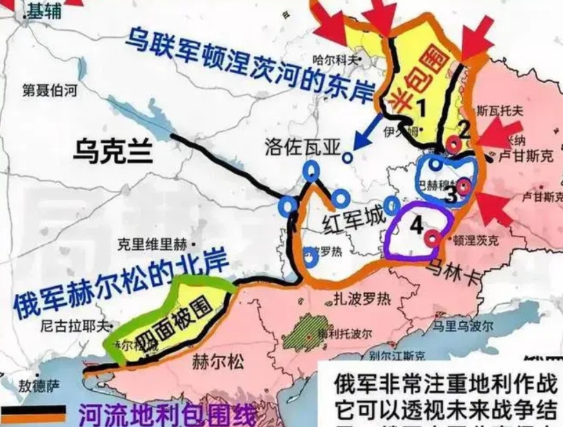 攻进第聂伯罗是象征意义，但是从背后攻击扎波罗热方向，就是实际意义了。俄军这个方向