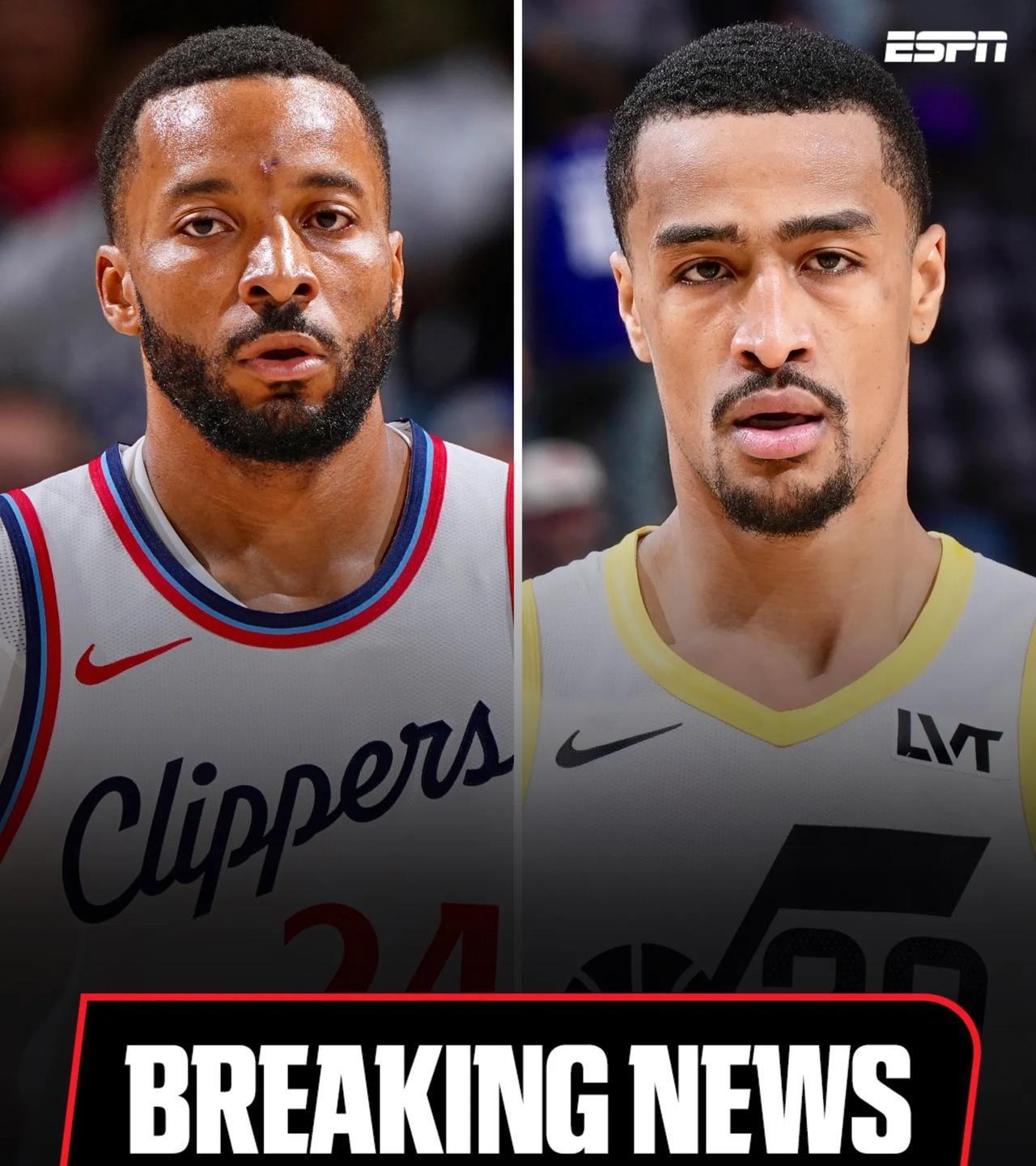鲍威尔换成斯科林，快船这是要起飞的节奏!
今天，NBA发生重量级的三方交易，具体