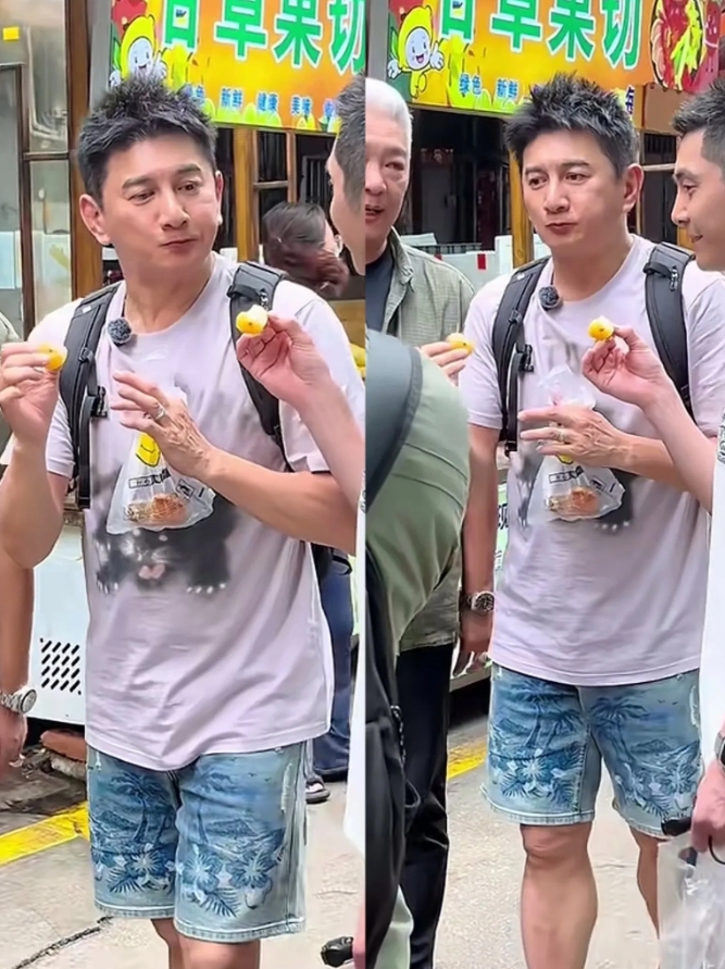 发现没？吴奇隆路人视角画面 
估计是在录制节目的时候被抓拍了 
当初二人因戏生情