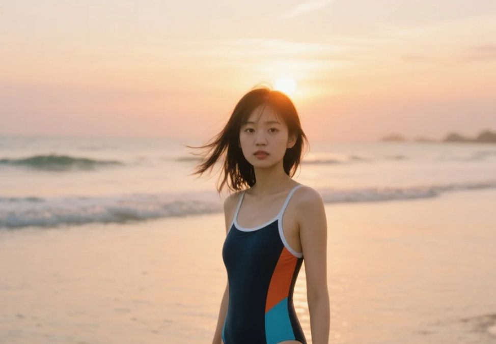 浪花轻柔地拍打着岸，像极了我对你的轻语。
