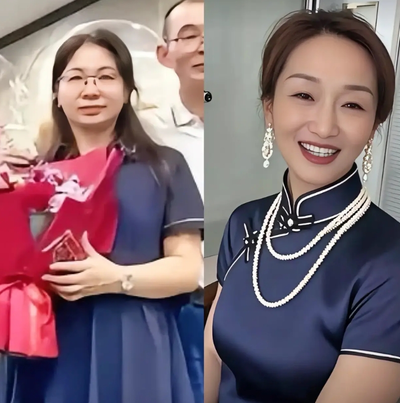 我问所有男同胞一个问题，不要撒谎哦

左边是许建华，49岁，目前未婚，她有四个宝