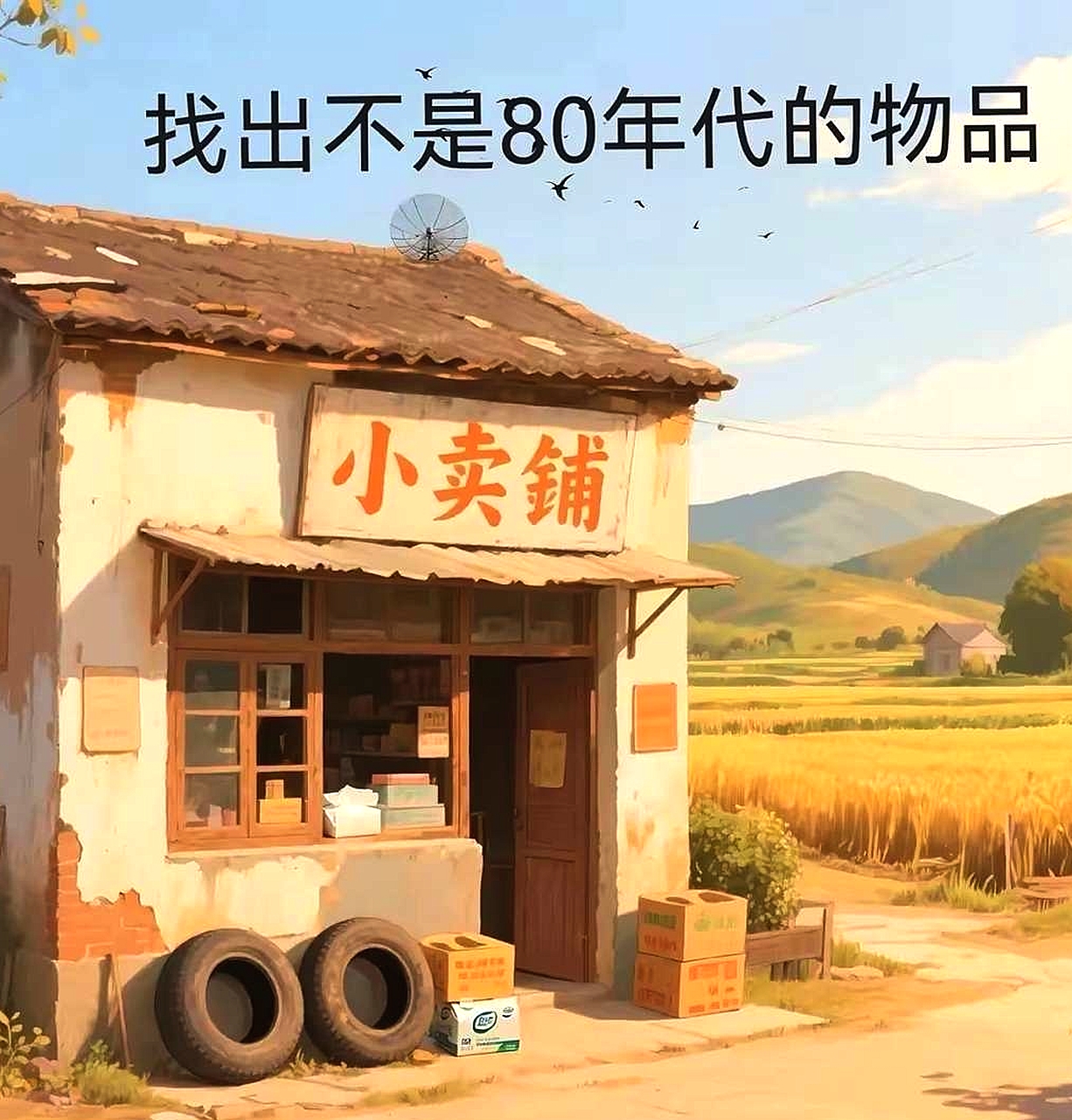你能看出哪个东西不属于80年代的？