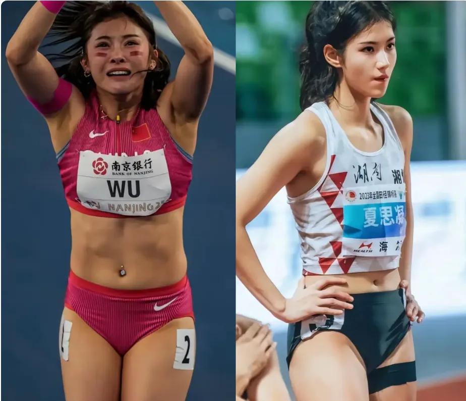 网友吵翻了：为啥夏思凝跑不赢吴艳妮？两张身材对比图说明一切，原来腰是关键，对于这