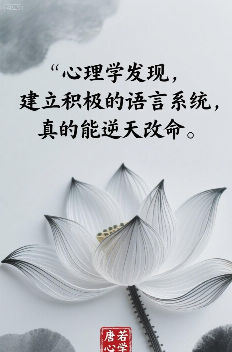 心理学发现，建立积极的语言系统，真的能逆天改命。
逆天改命，不是与天对抗，而是顺
