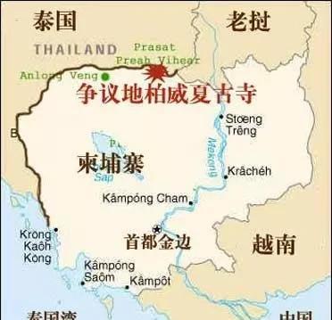 为什么是远在万里之外的美国，而不是近在咫尺的中国？
泰国与柬埔寨因为边界问题大打