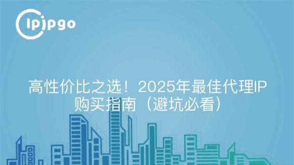 高性价比之选！2025年最佳代理IP购买指南（避坑必看）