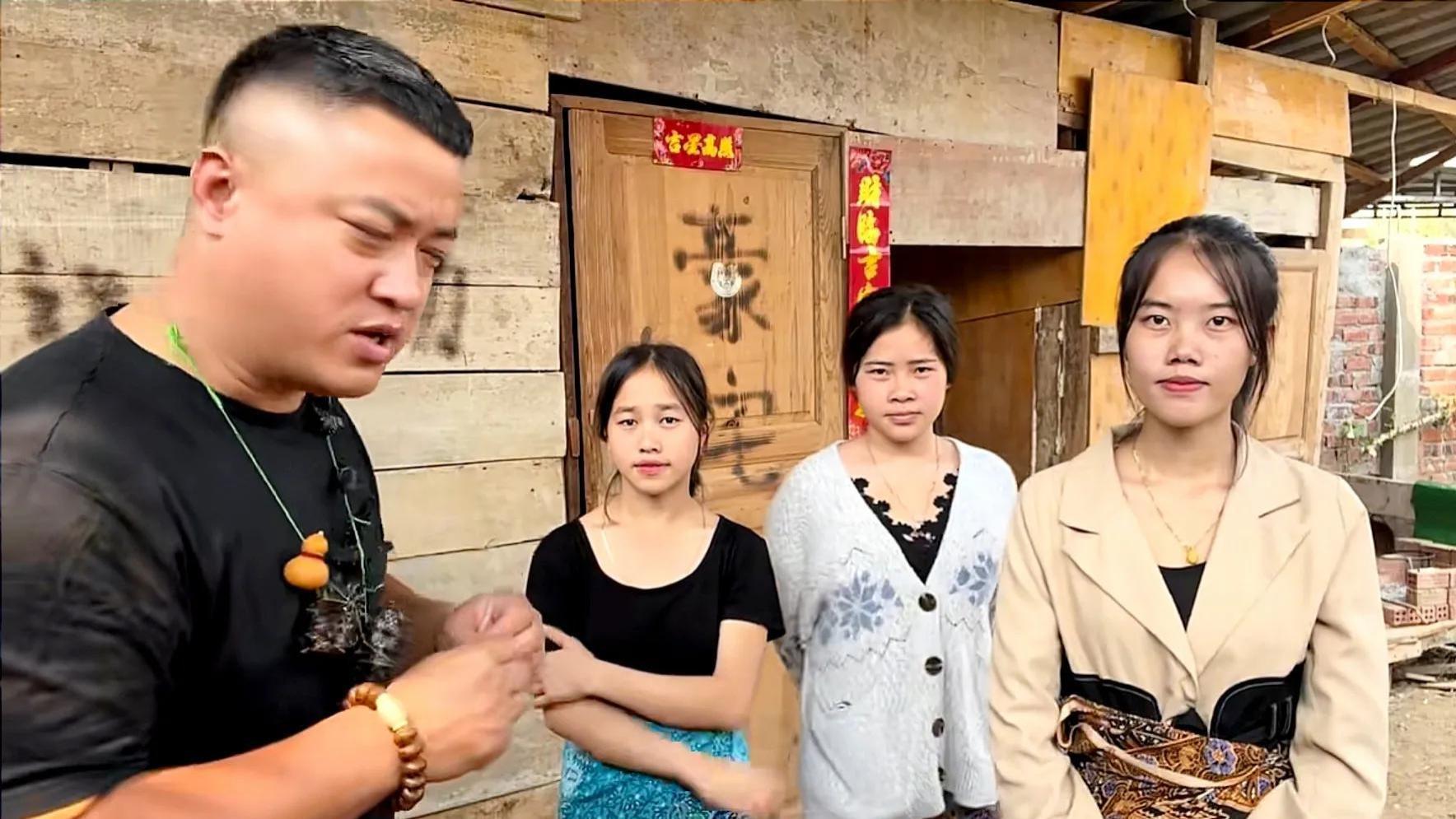 离异后赴老挝，38岁男子娶19岁妻子，还要抚养两位小姨子，生活不易头发早白