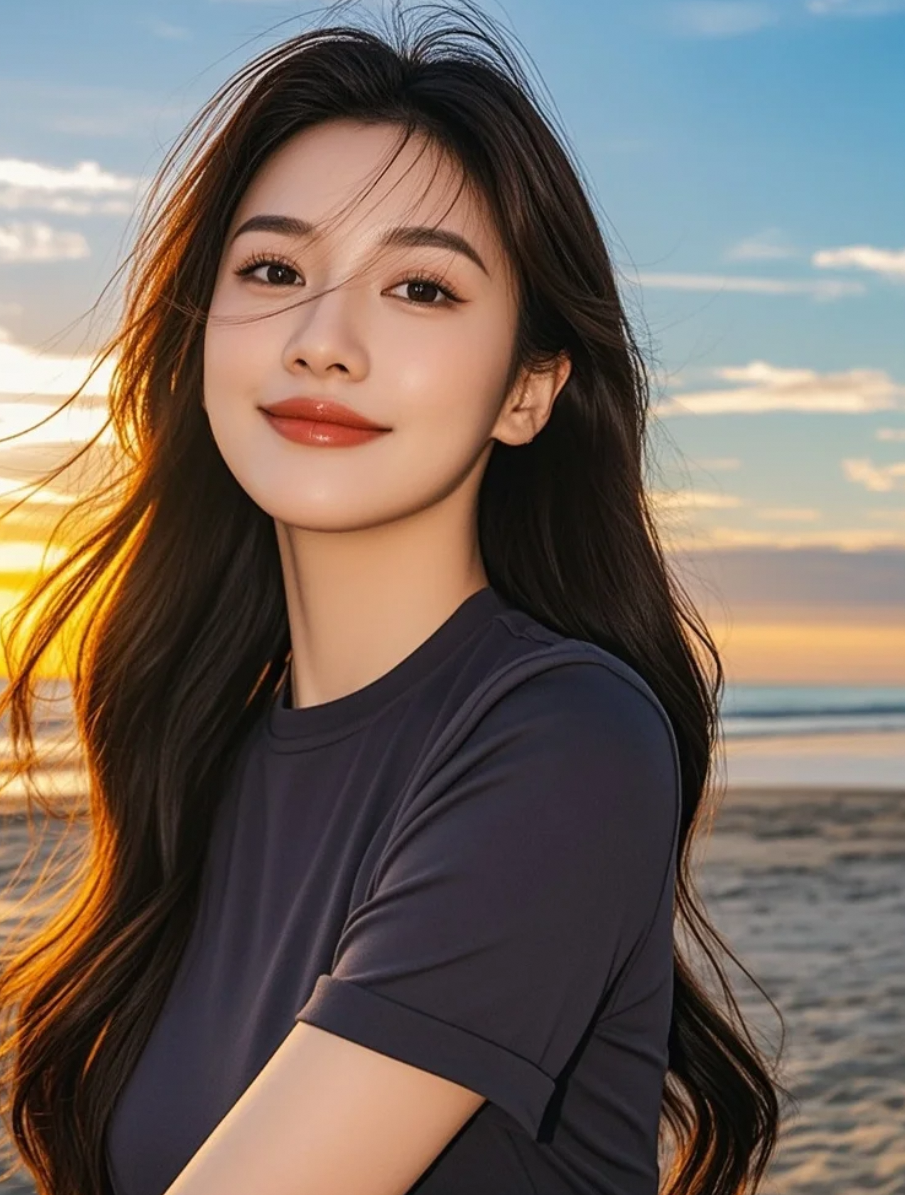 蓝天白云下，她是移动的风景