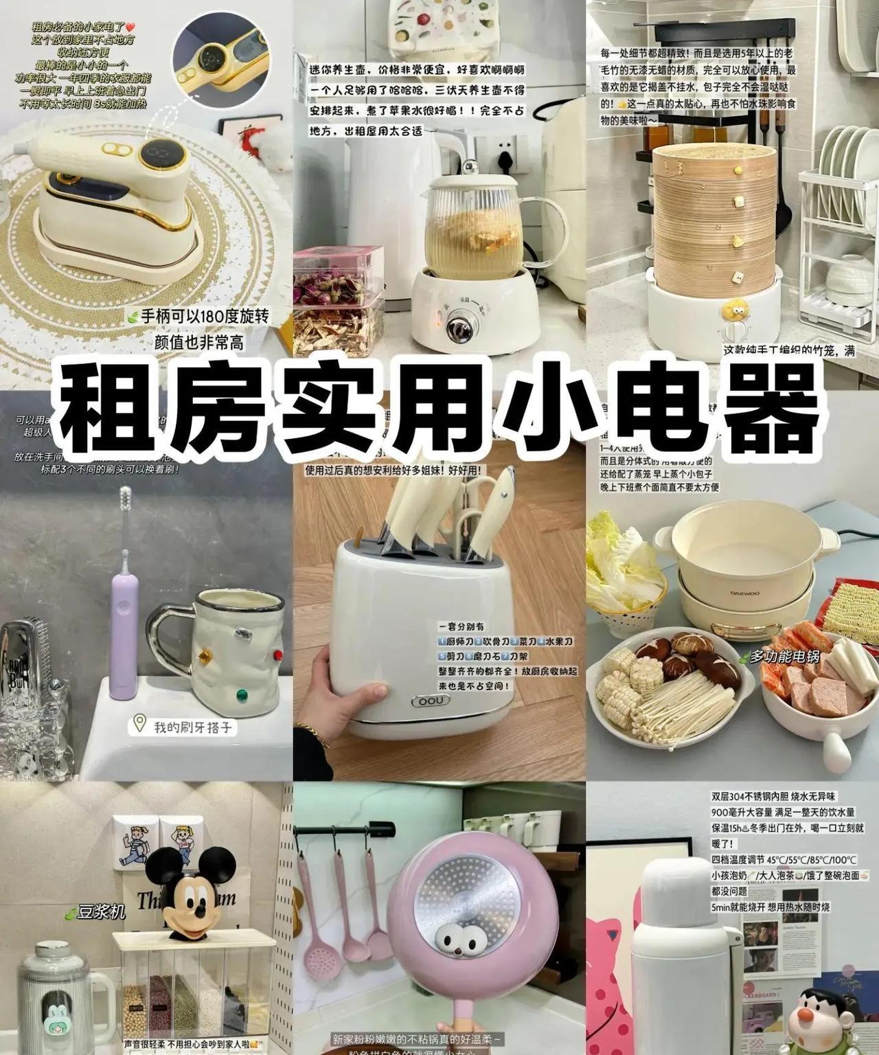 九款租房党值得入的小电器。
一、手持熨烫机，这个放到家里不占地方，收纳还方便，最