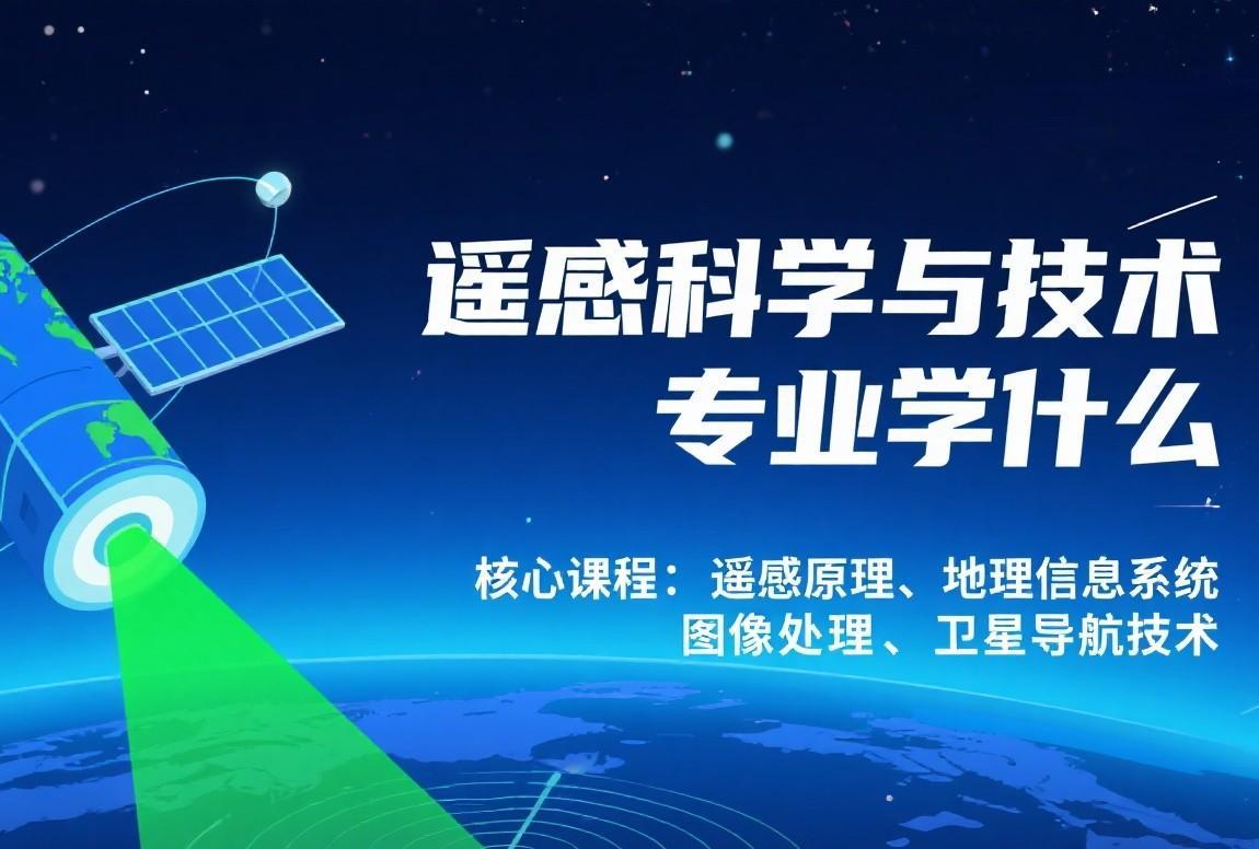 遥感科学与技术专业是测绘学科的核心方向，融合卫星、无人机、计算机等技术，通过“天