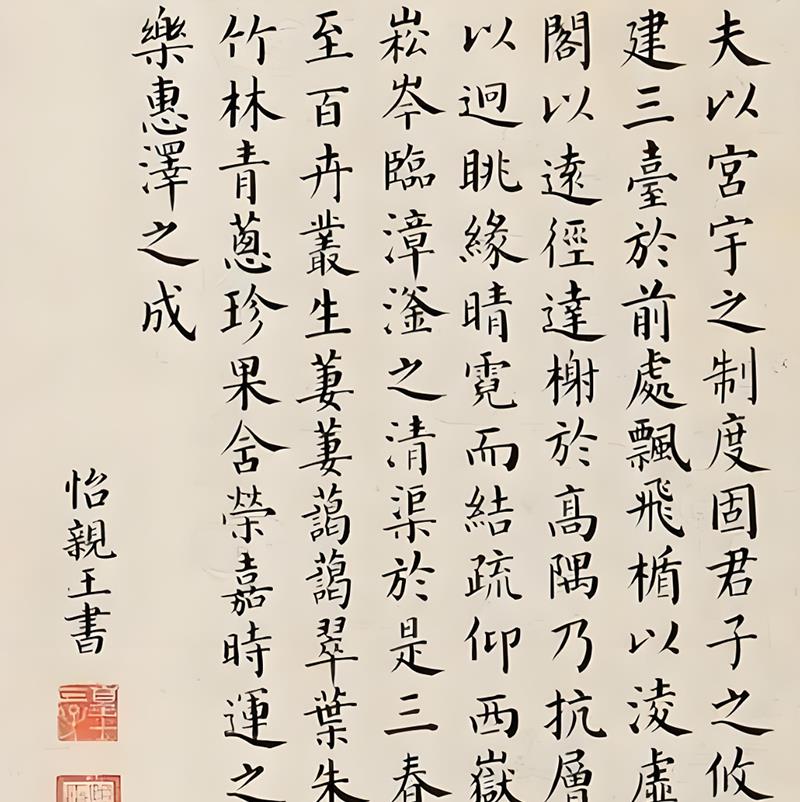 康熙的诸多皇子中，允祥的书法水平是得到康熙和雍正高度认可的，可是允祥的书法作品流