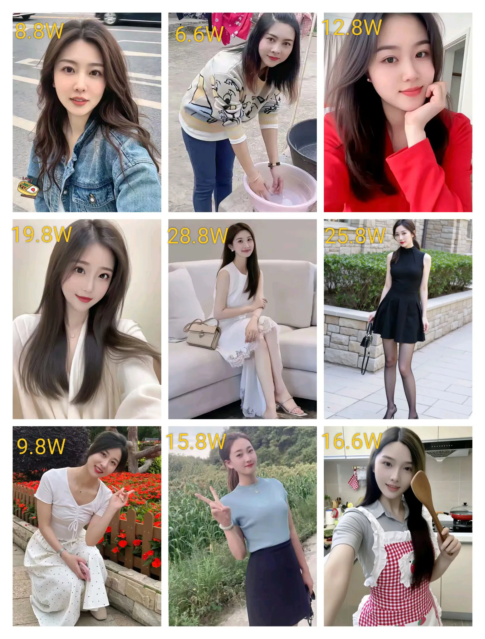 彩礼如下你会选哪位？要诚实！
