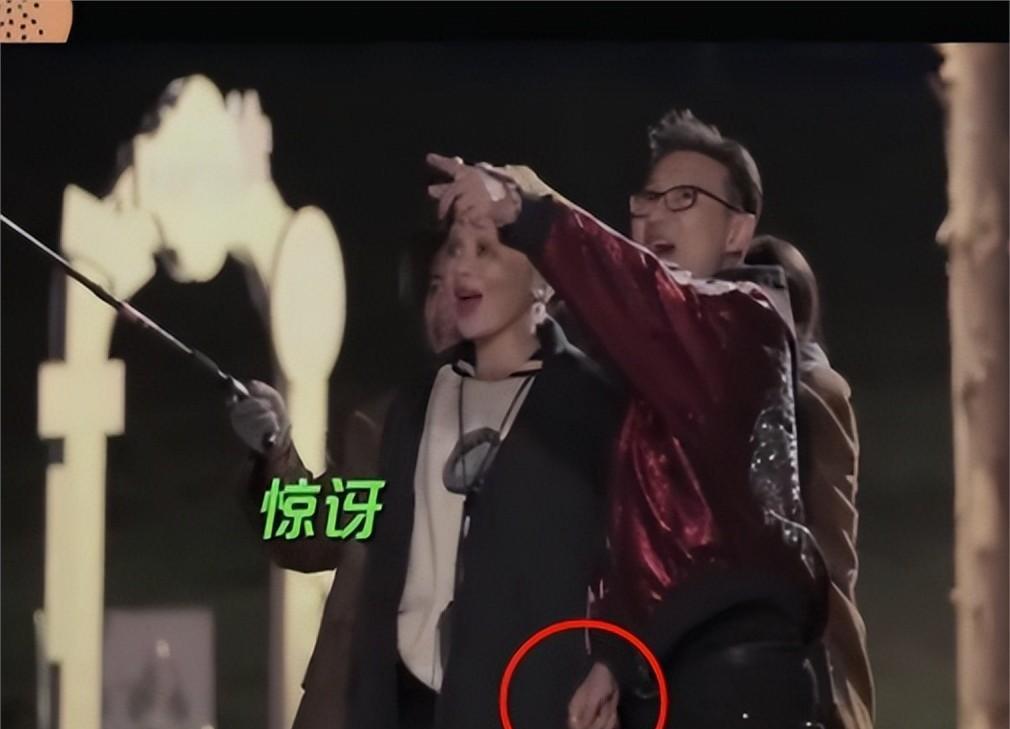 不怪大家瞎猜。某网友说的有道理。
综艺节目中，和嘉宾牵个手，这是多么正常的事啊。