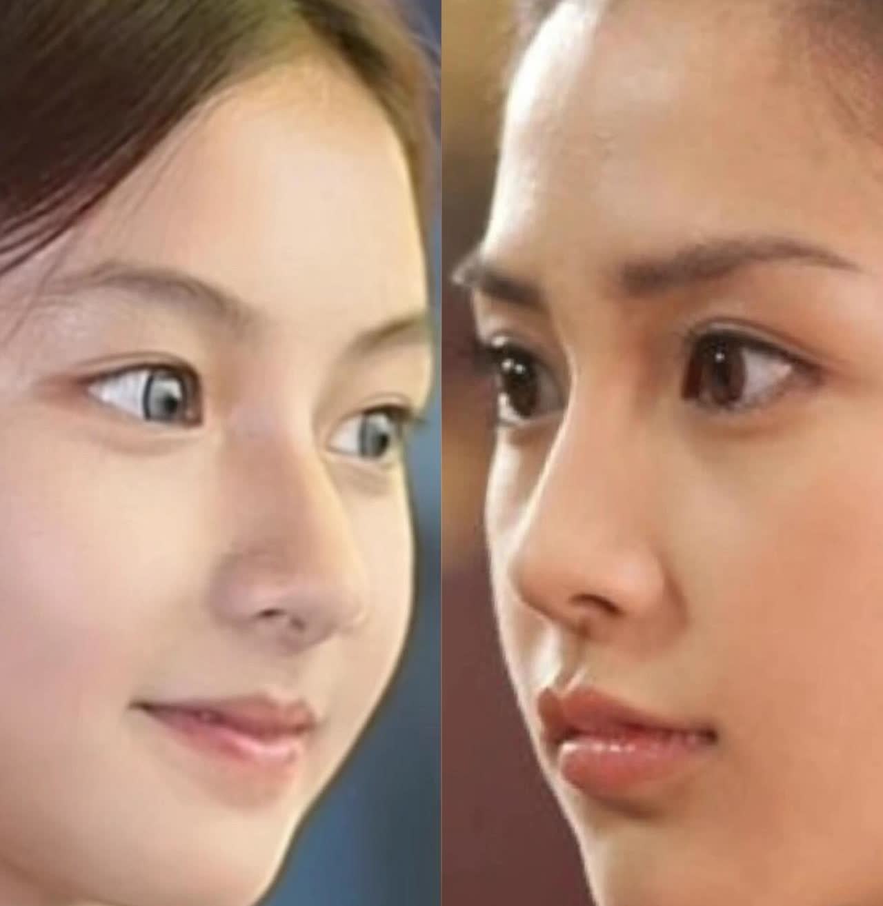 这么一对比，这个七七确实有点像年轻时候的Baby～确实是美的，老天爷赏饭吃。