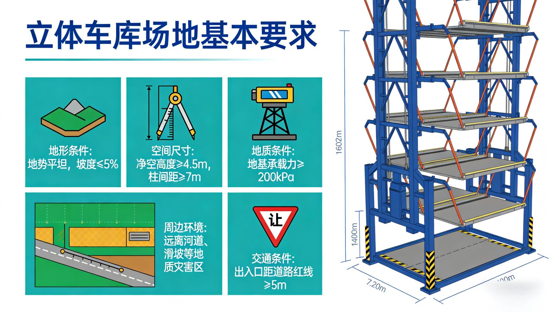 适合建立体车库的场地有哪些基本要求？