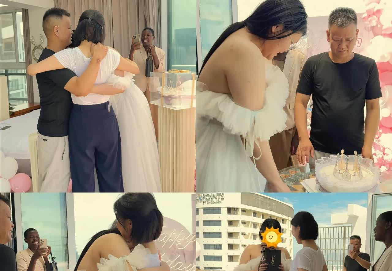 熊珊的女儿太胖，引发网友热议！选择在三亚为女儿过18岁成人礼，小雨今天还穿了礼服
