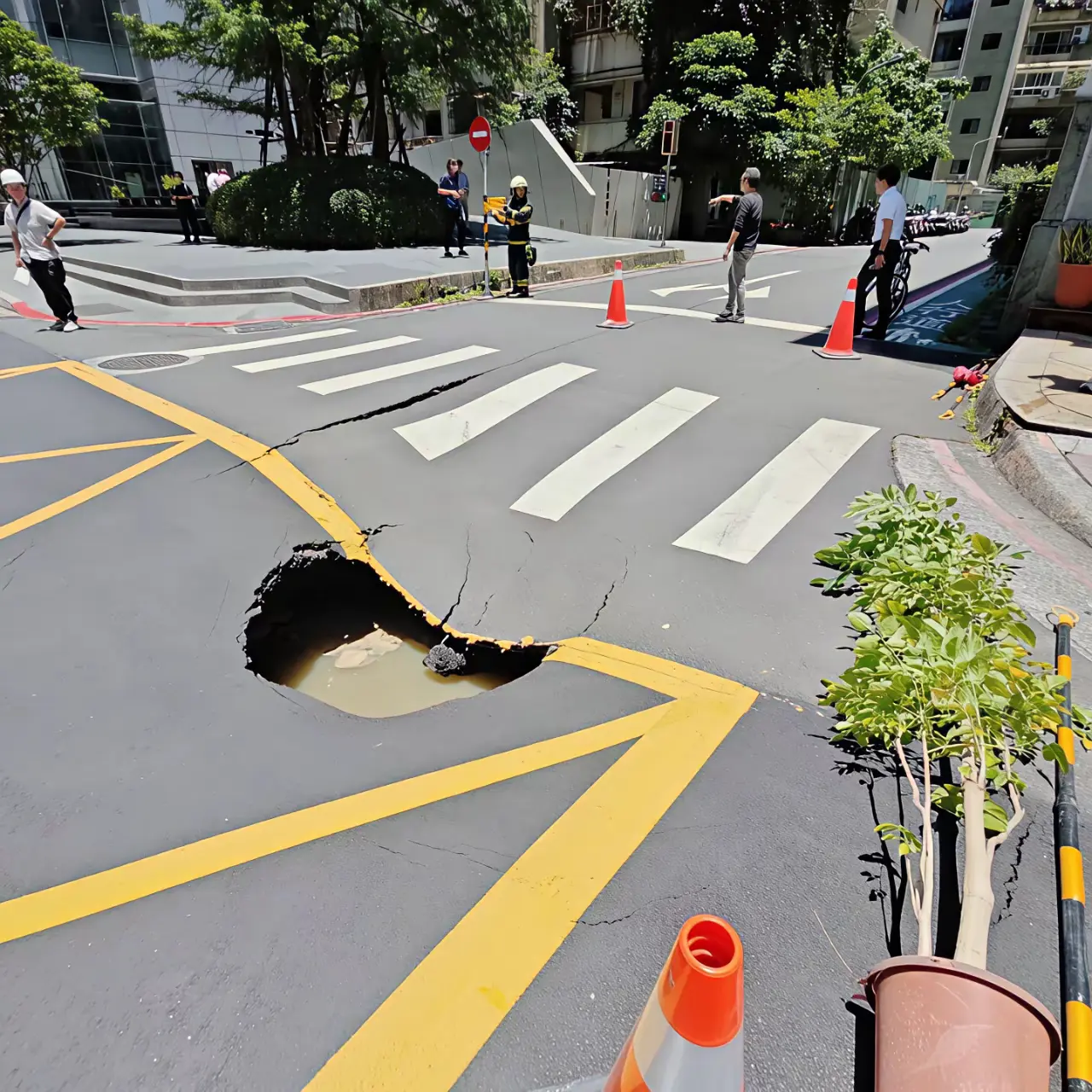 湾湾的路，也太不禁压了