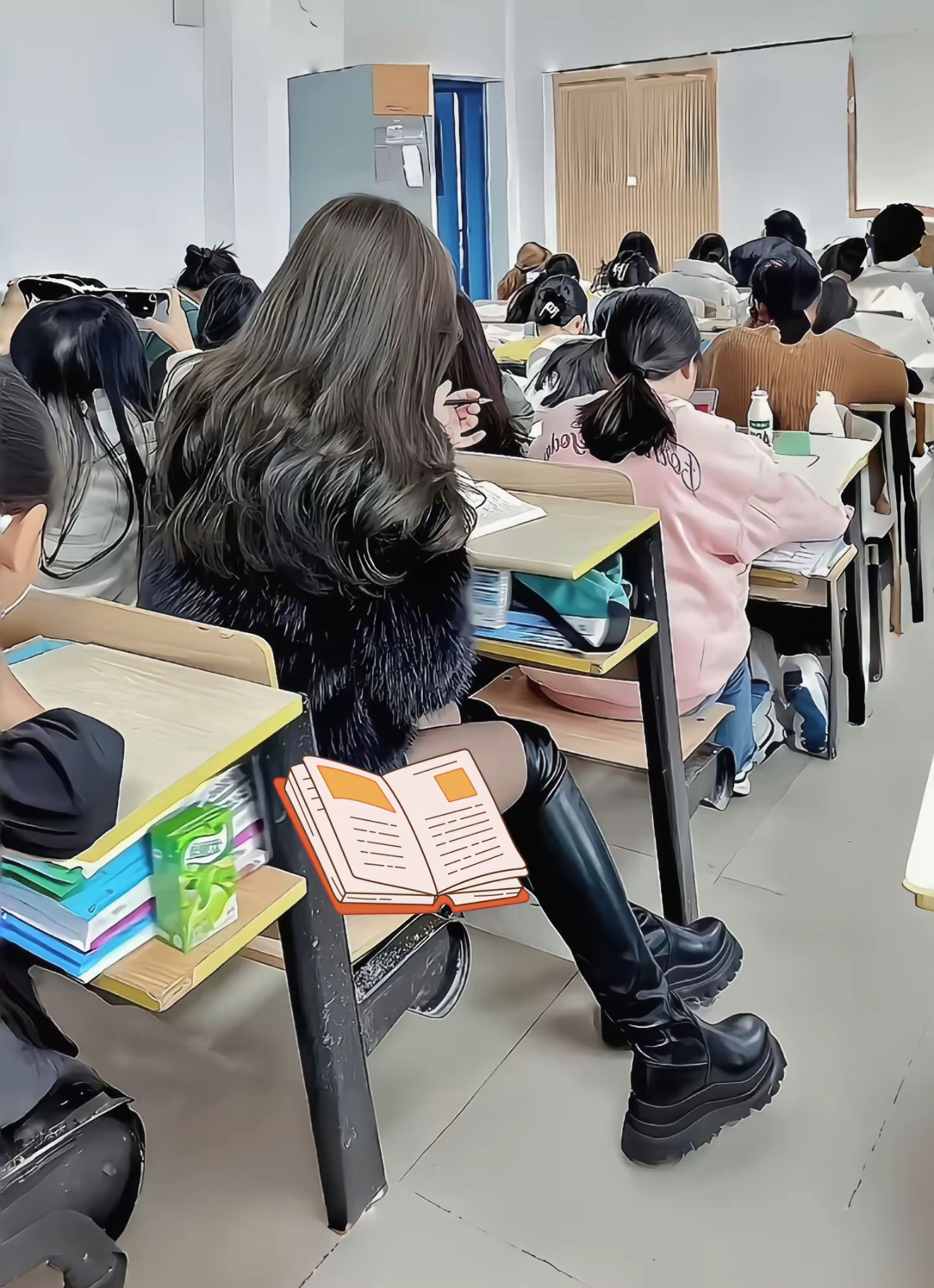 #老师可以穿丝袜吗#
想穿就穿，我是学生上课都穿。
