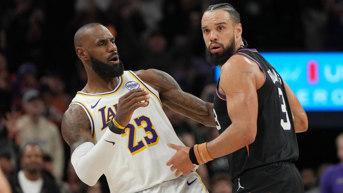 詹姆斯26+4创3大纪录，湖人险胜太阳创NBA第1神迹！东契奇29+6，狄龙被驱逐