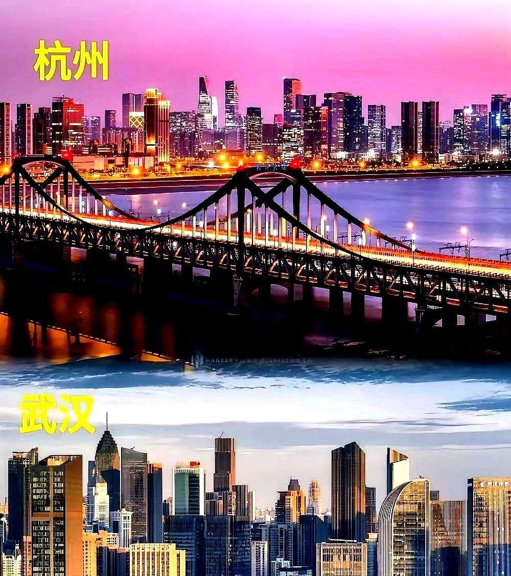 武汉和杭州不但很像，而且旗鼓相当！
武汉人口1380万，杭州人口1260万，人口