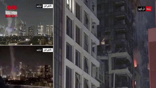 伊朗这回真怒了，第二波导弹攻击直接击中以色列国防大楼，随后第三波攻击接踵而至，宣