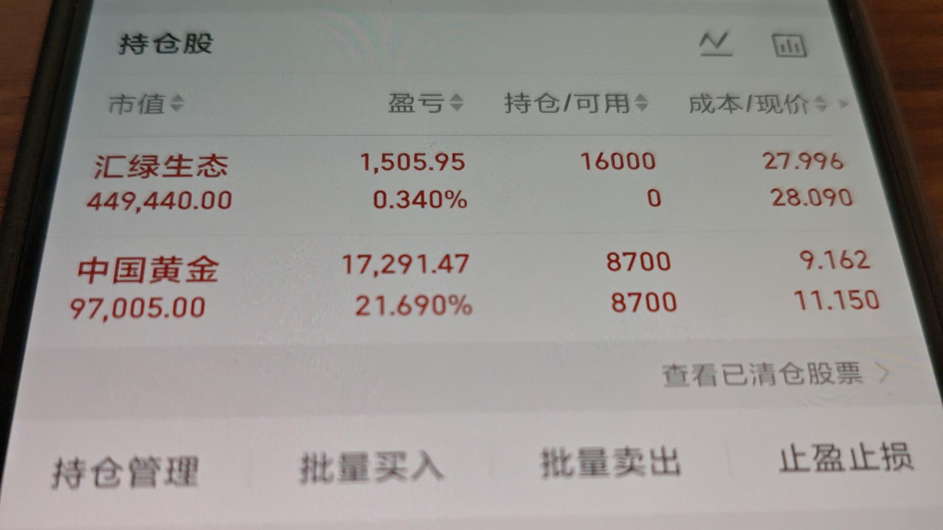1月27日，+3.55%，汇绿生态。