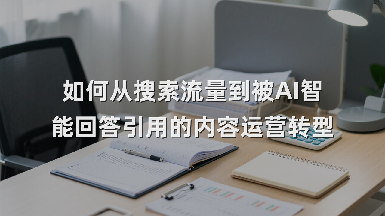 如何从搜索流量到被AI智能回答引用的内容运营转型