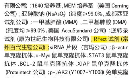 RFect siRNA转染试剂成功转染人肺腺癌细胞A549和人支气管上皮细胞BEAS-2B