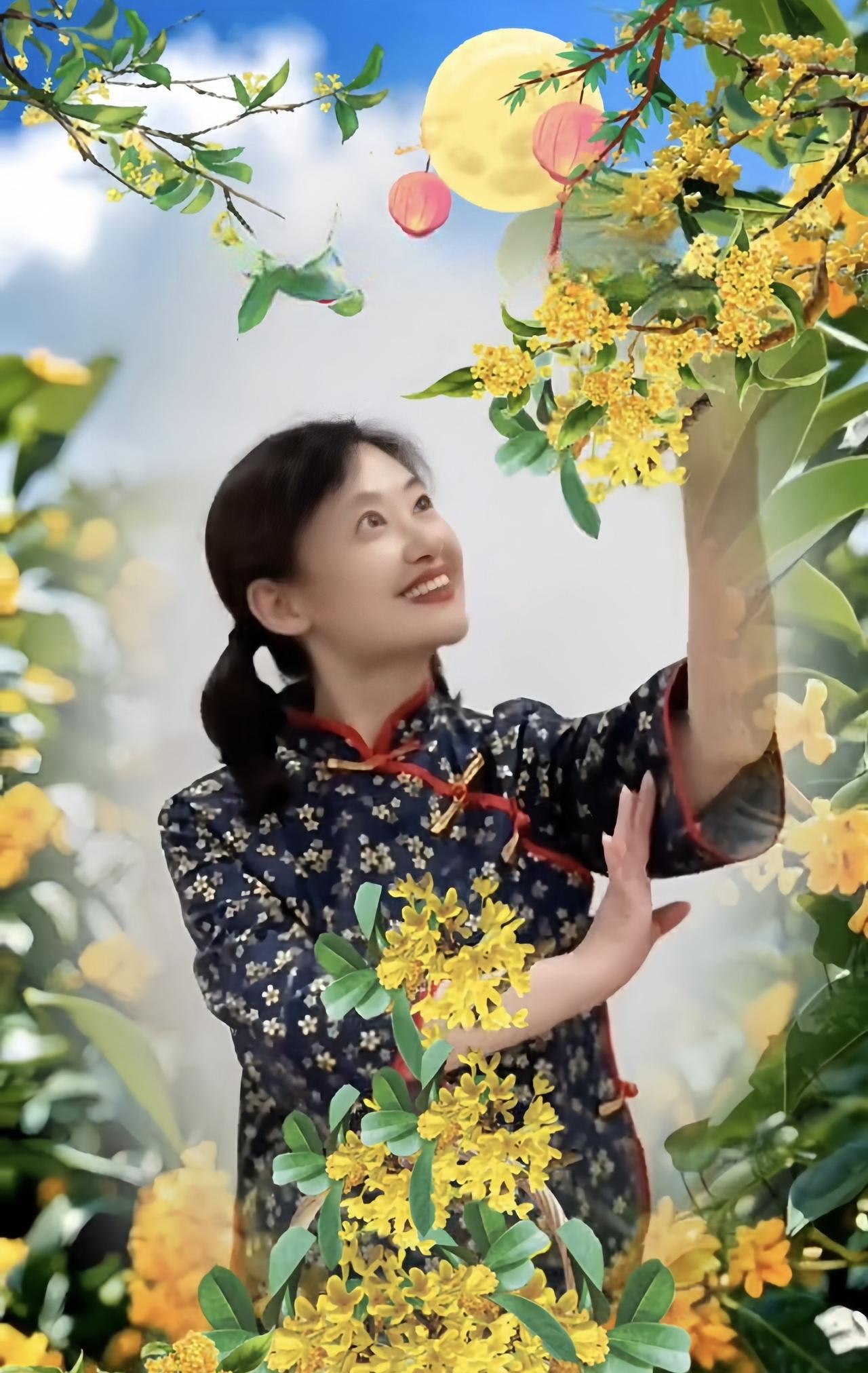 《八月桂花开》
在八月的门扉轻叩里，
桂花，那细碎的金黄精灵，
挣脱了夏日最后的