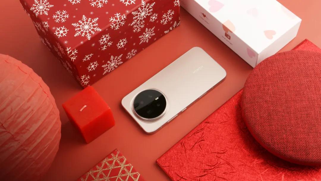 阳光下的碎金｜荣耀Magic 8「旭日金」图赏