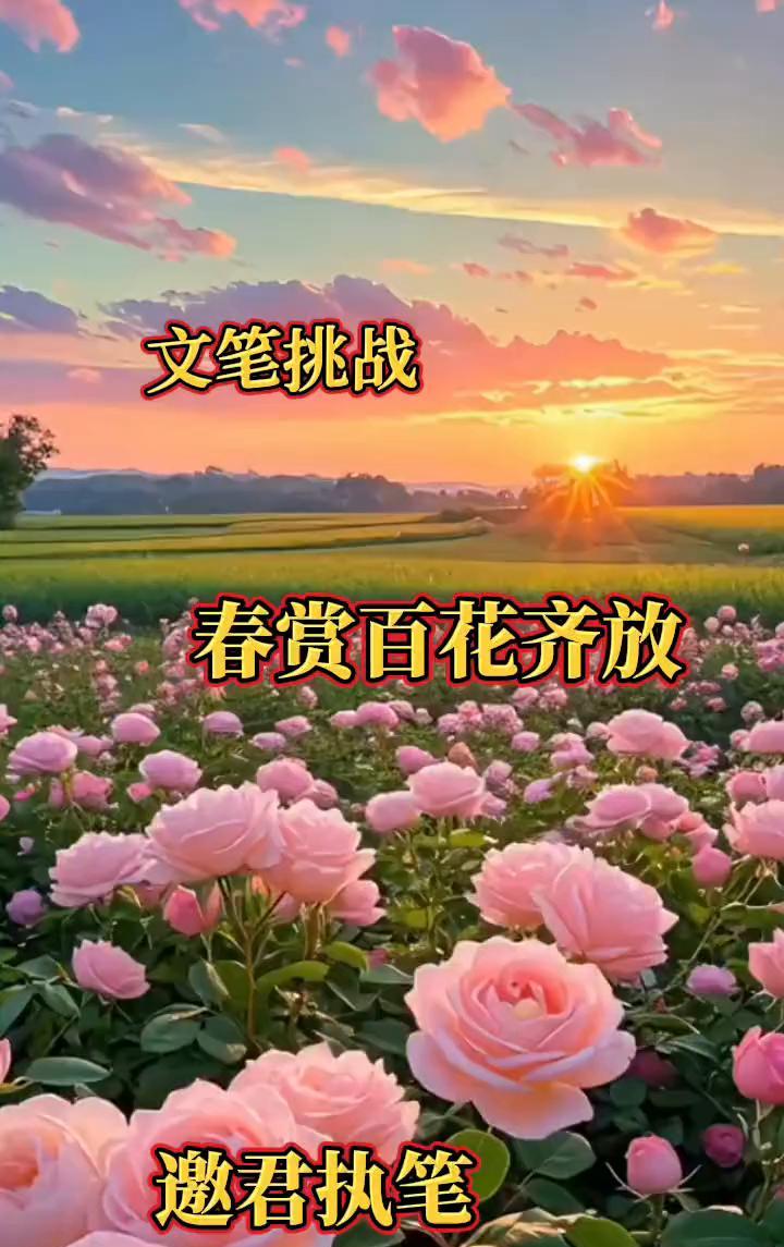 文笔挑战：春赏百花齐放，邀君执笔。