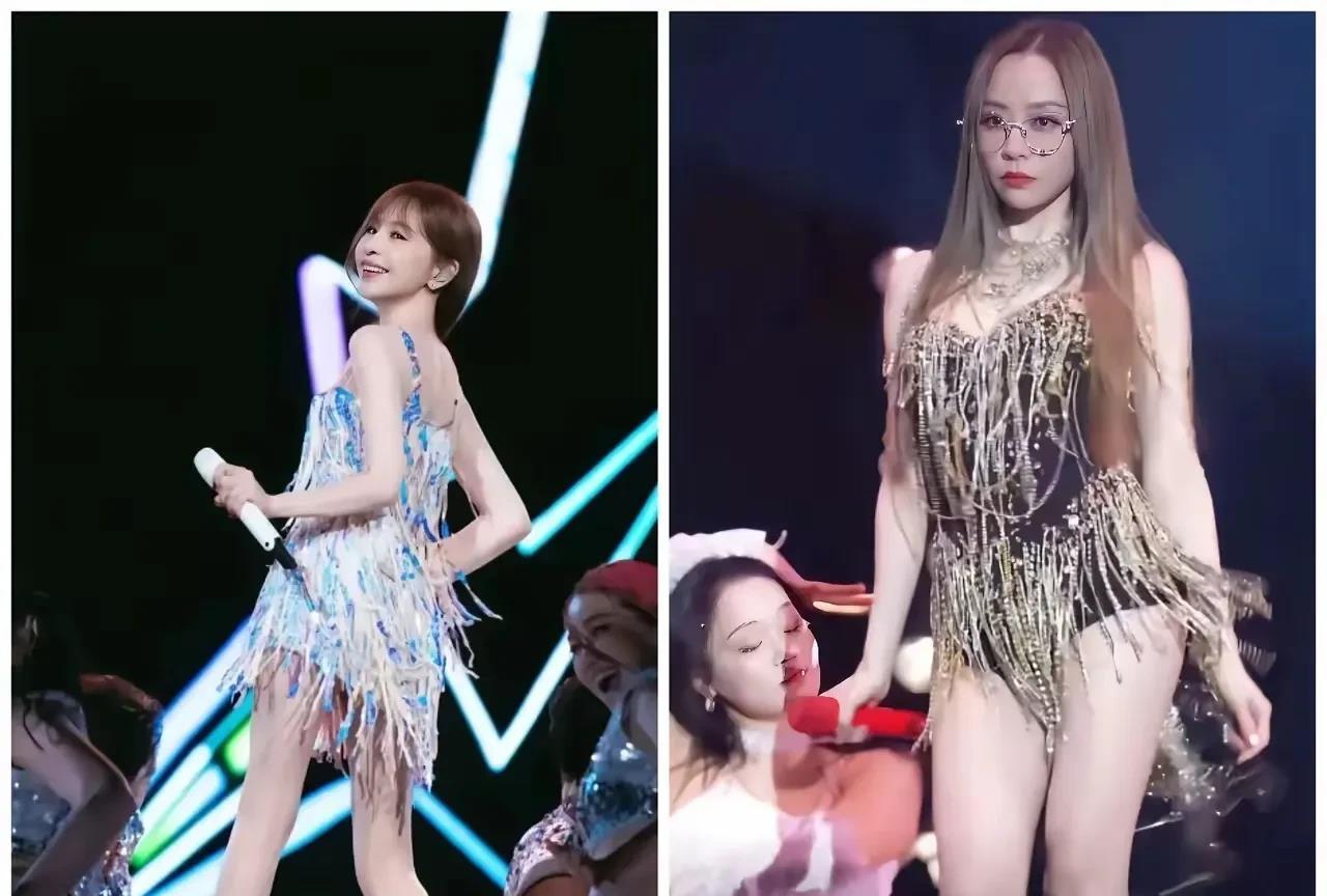 同样都是唱歌的，同样都是80后，同样都是如此清凉的打扮。
为什么王心凌被夸甜心教
