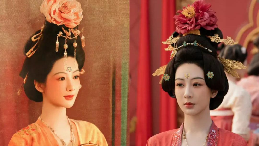 女演员古装簪花造型都好绝！刘亦菲杨紫古典美，看到张雅钦：心动了