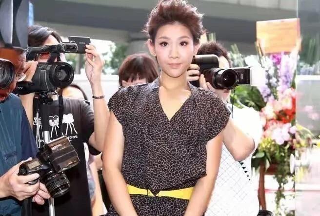 沈殿霞女儿郑欣宜早些年还比较瘦，眼睛大，瓜子脸，不过看起来没有旁边这一位好看。她
