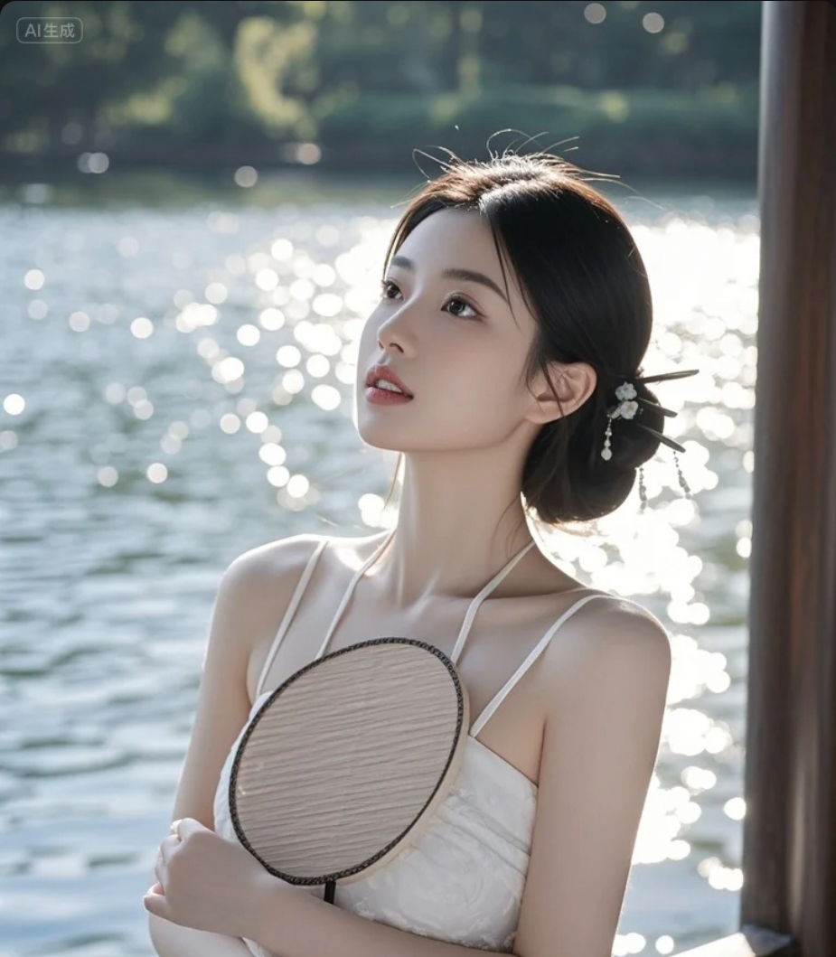 她的美，是含蓄的，也是炽热的