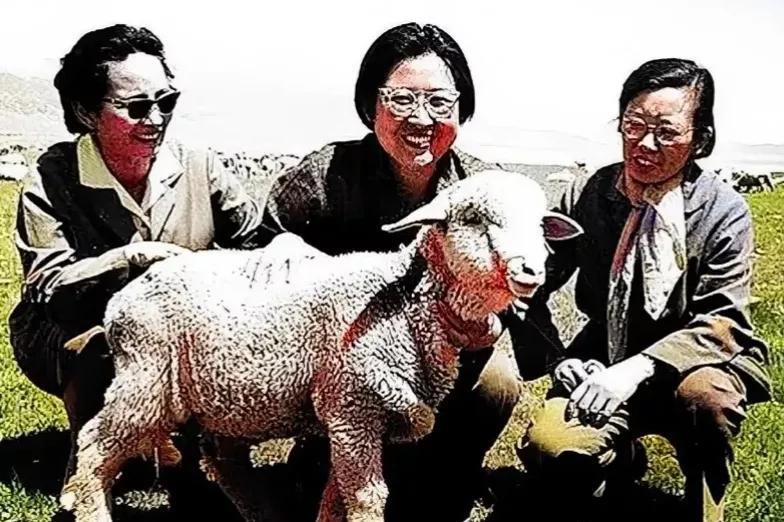 1973年，新疆天山，李敏与阿依木、林佳媚在一起，留影，永恒的回忆！