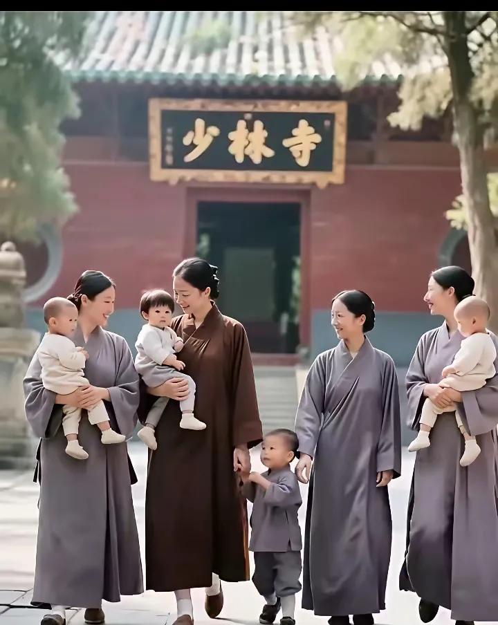 这幅图片是真的吗？少林寺不是功夫了得吗？啥时候改成送子寺院了？