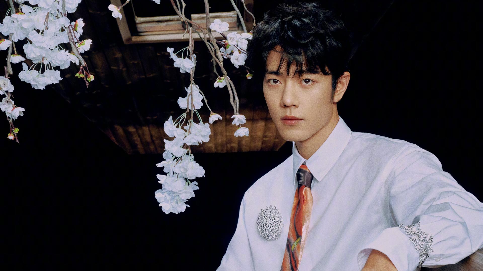 肖战ELLE开年刊“四季大片”：演绎时空错位的绝美画卷  ​