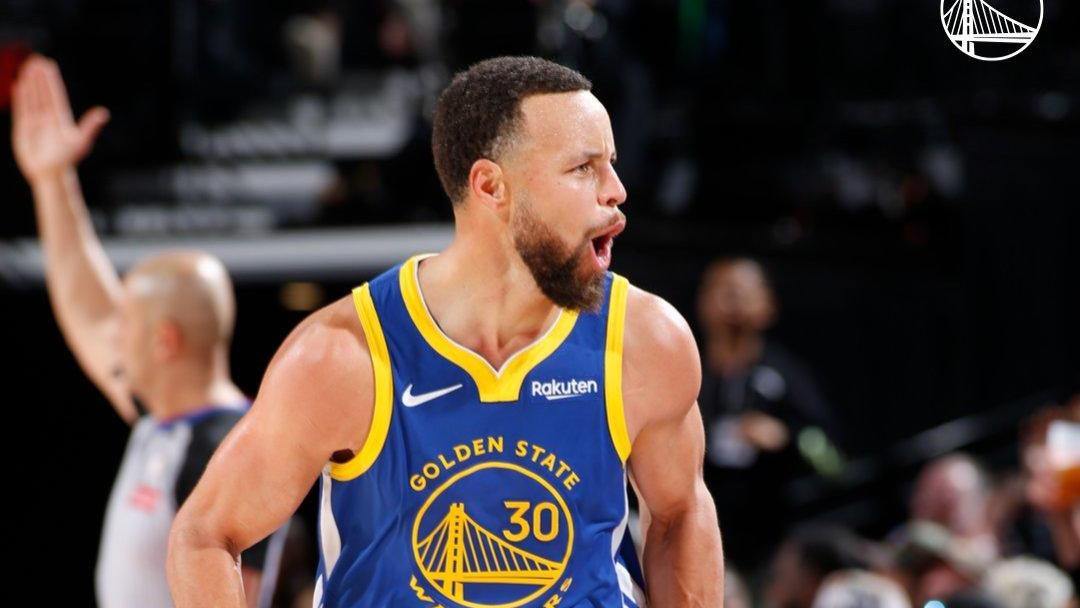 库里48+3+12记3分创7大NBA历史第1神迹，勇士惜败开拓者！巴特勒11中3