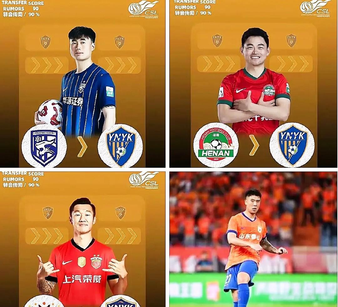 云南玉昆引进的四名内援，石柯是最让人意外的！邓涵文本土曾经最好的右后卫之一；徐新