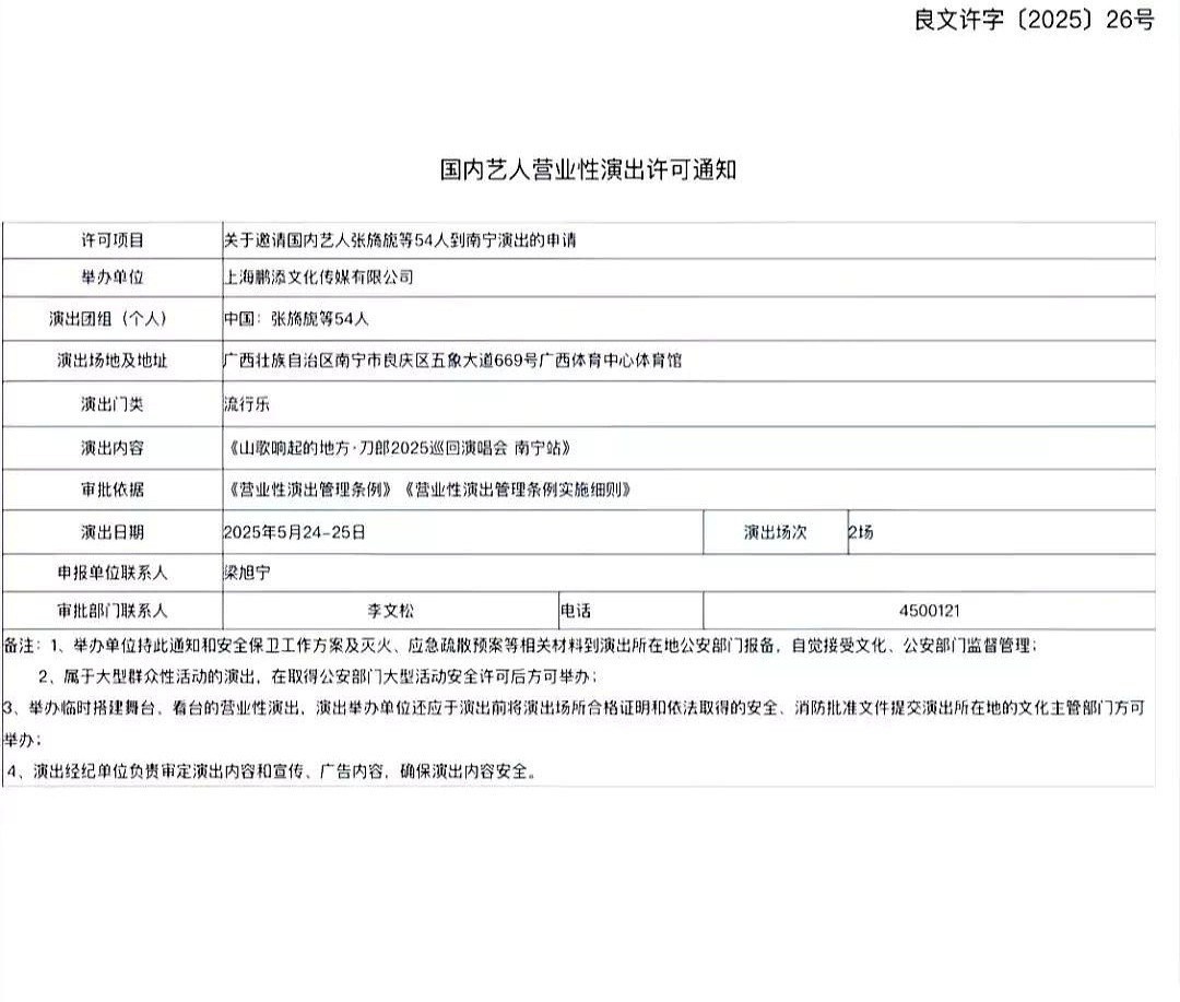 南宁文旅局抢注刀郎演唱会











刀郎演唱会还没官宣，南宁文旅局就