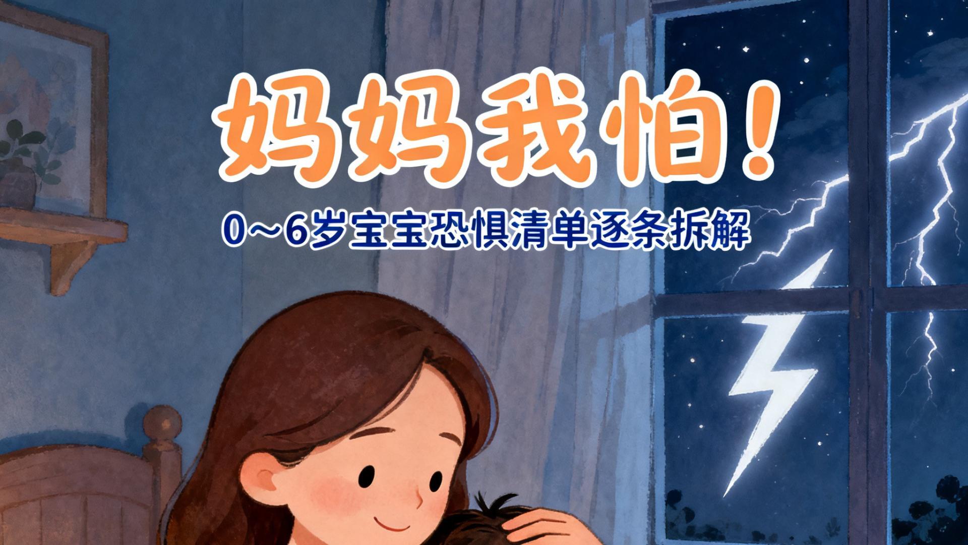 “妈妈我怕！” ——0～6岁宝宝恐惧清单逐条拆解 从打雷到陌生人，用对方法，让胆怯变勇敢
