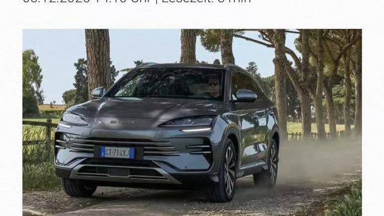 宋PLUS首夺德国插混月度销冠  比亚迪全球化驶入“快车道”