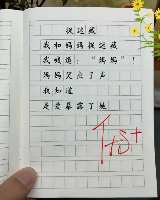 这是我见过最短，也是最优秀的作文。